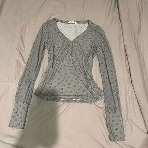 Green flower long sleeve